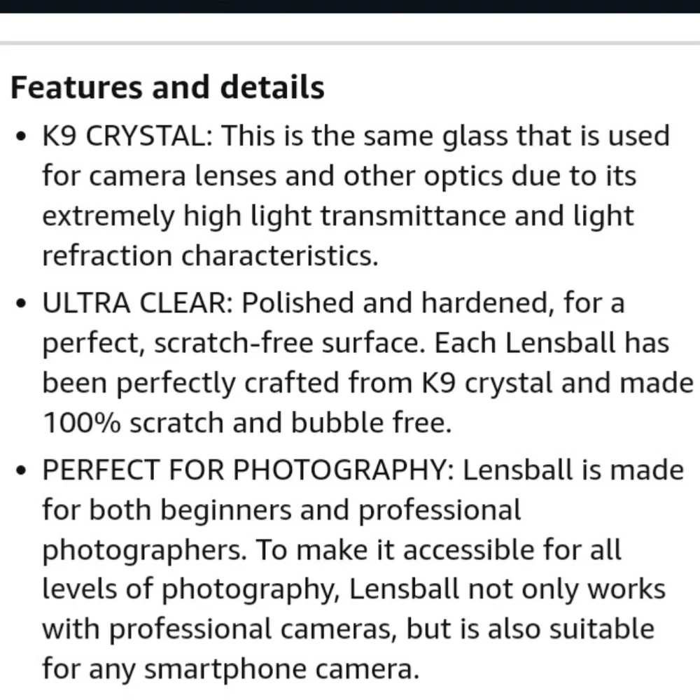 Photography 80mm Lensball